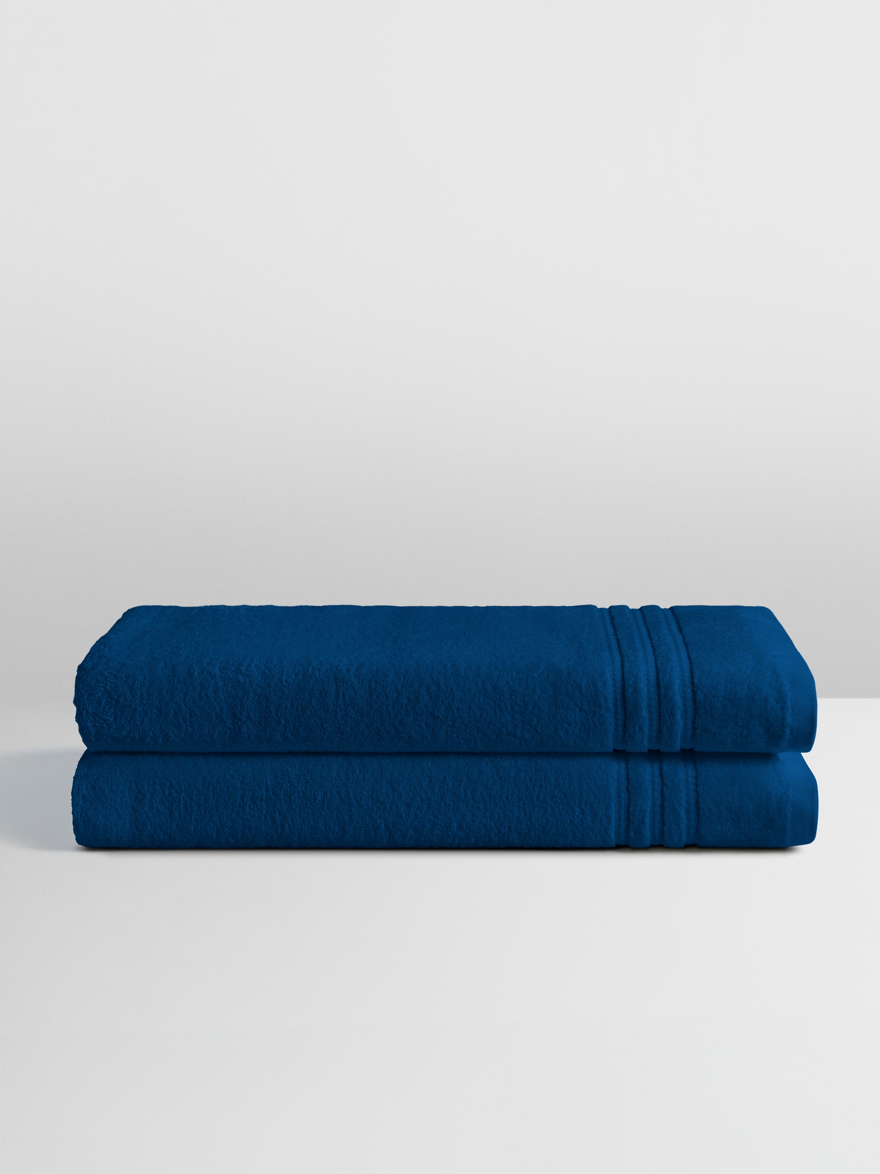 Four Seasons Bath Sheet Set, Riviera Navy, 2 oversized bath sheets, 100% combed low-twist cotton terry