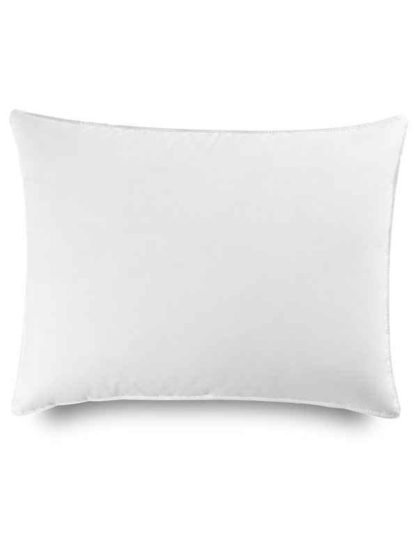 Rectangular pillow in Signature White, with a smooth and cushioned texture.